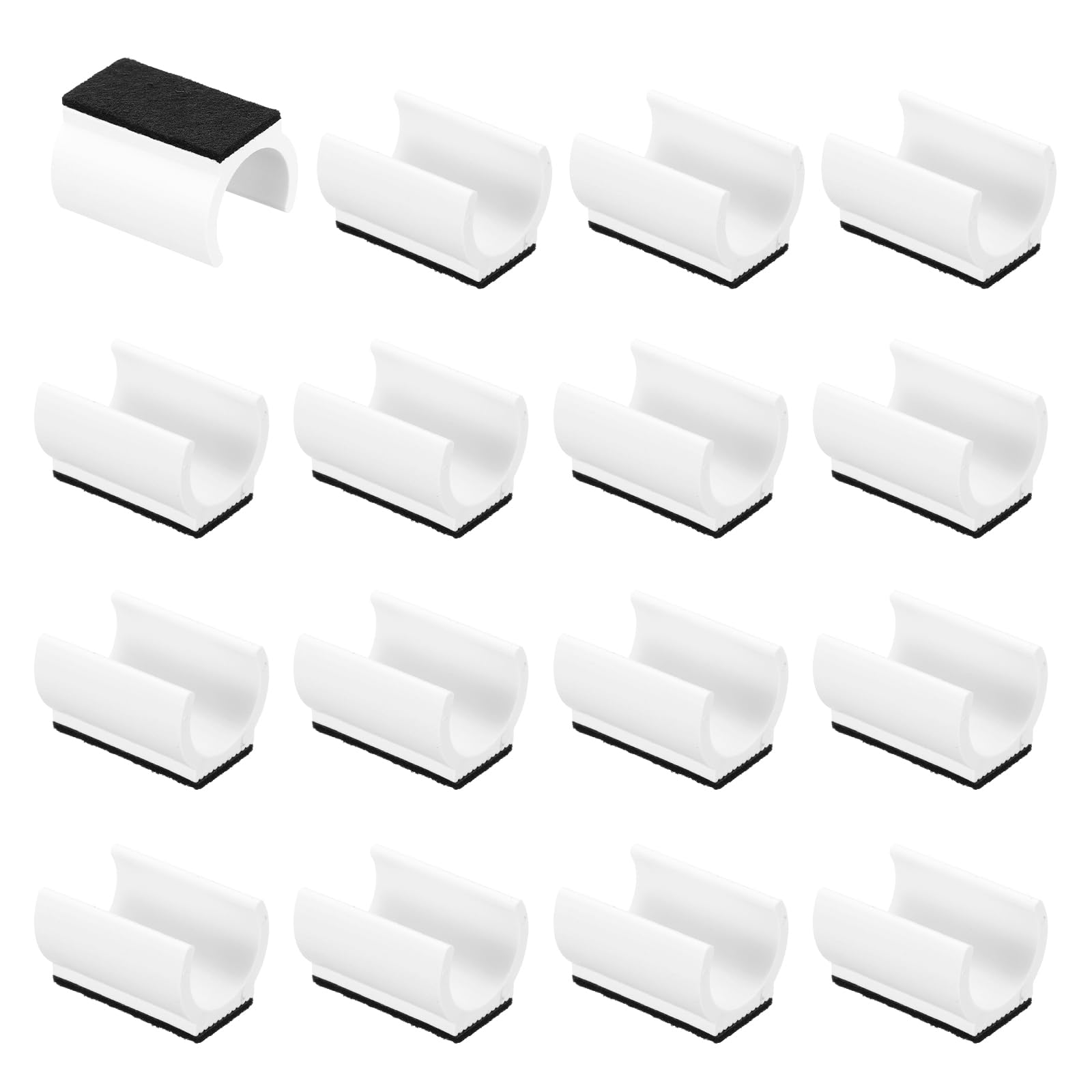 PATIKIL 16pcs Rectangle Chair Leg Cover with Felt Pad