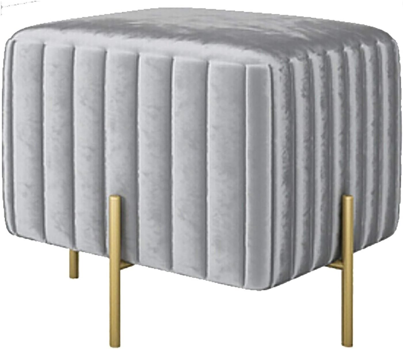 Pouf en flanelle peu encombrant pour optimiser les petits salons - Gris