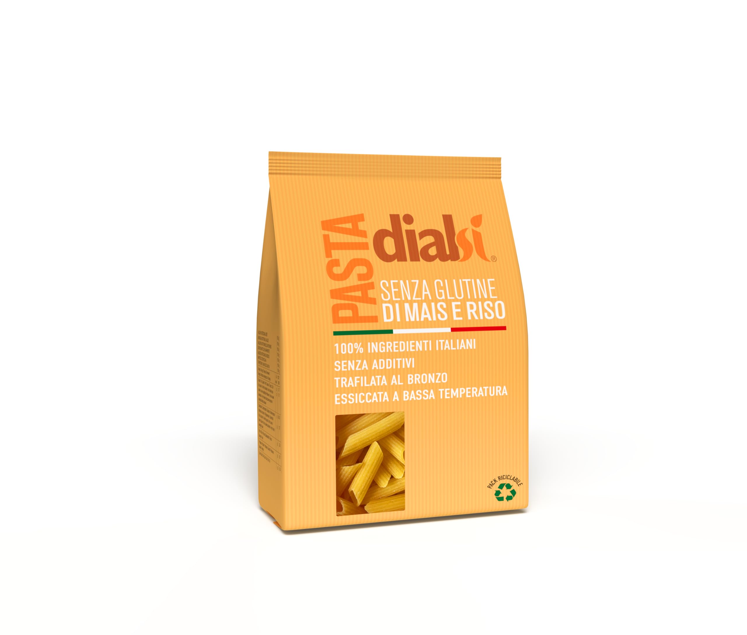 DialSì Pasta Sin Gluten Penne Maíz y Arroz 400g