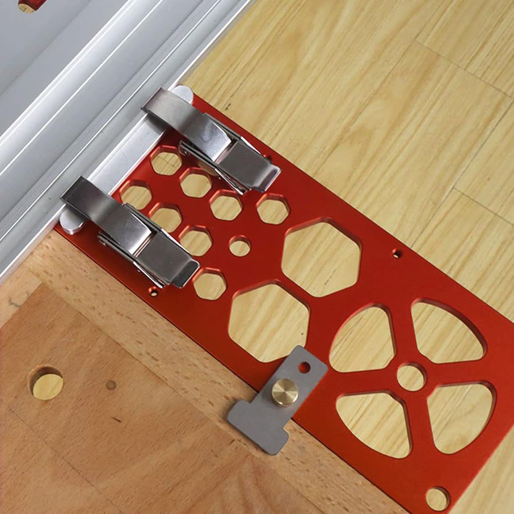Guida ad Angolo Retto 90° 340mm Morsetto per Guida per Sega Circolare Universale Barra di Binario per Sega Circolare per la Lavorazione del Legno, Compatibile con Binario di Guida Makitas, Ros