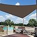 Windscreen4less 16' x 16' x 16' Sun Shade Sail Triangle Outdoor Canopy Cover UV Block for Backyard Porch Pergola Deck Garden Patio (Brown)