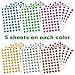 1620 Pack, 6 Colors, Holographic Small Star Stickers for Kids Reward, Behavior Chart, School Classroom Student Teacher Supplies, 0.6