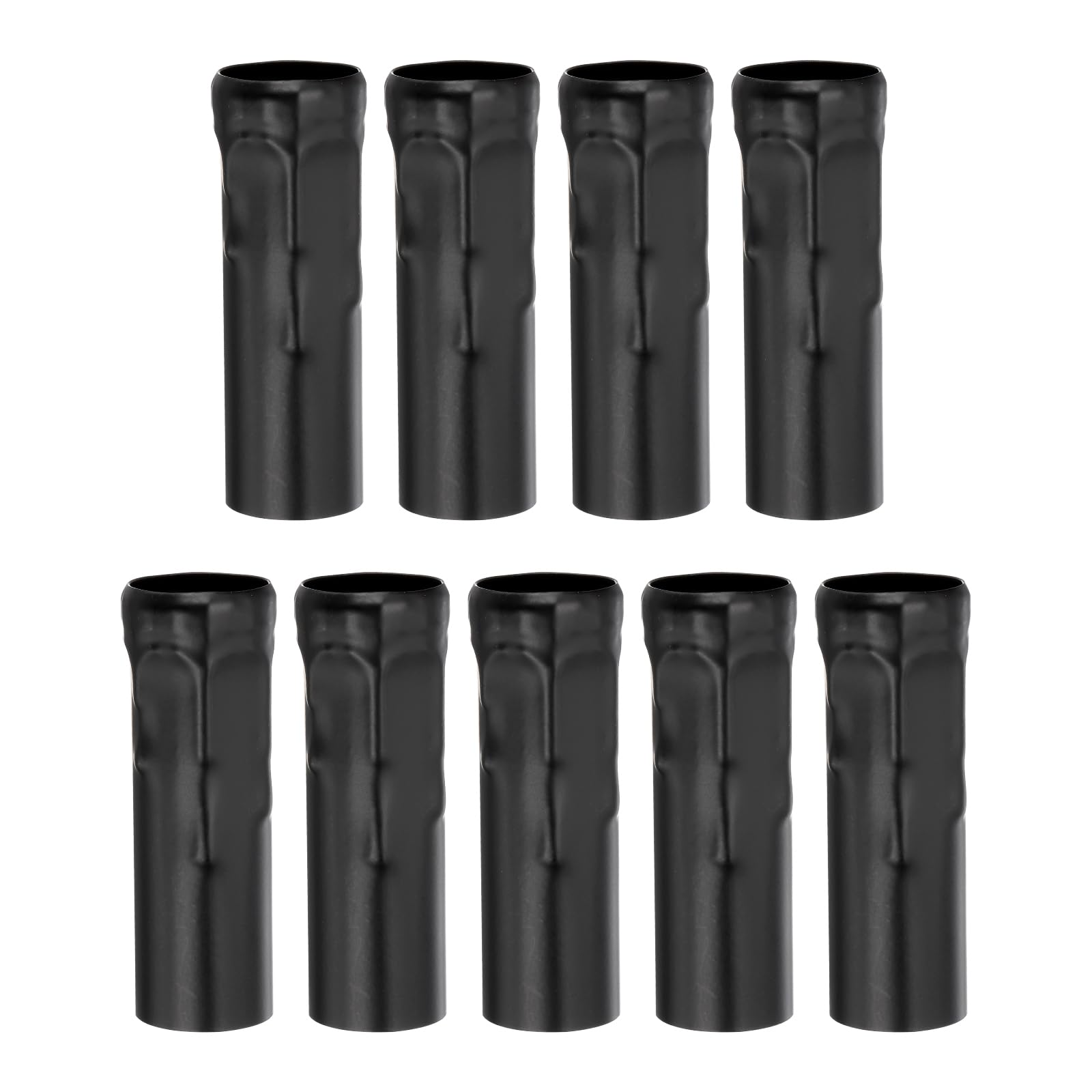 Photo 1 of PATIKIL 3.15 Tall Candle Covers Sleeves, 9 Pcs Metal E14 Chandelier Socket Sleeves with Dripping Candelabra Base Accessories Bulb Light Base Holder for Lighting Lamps DIY, Black