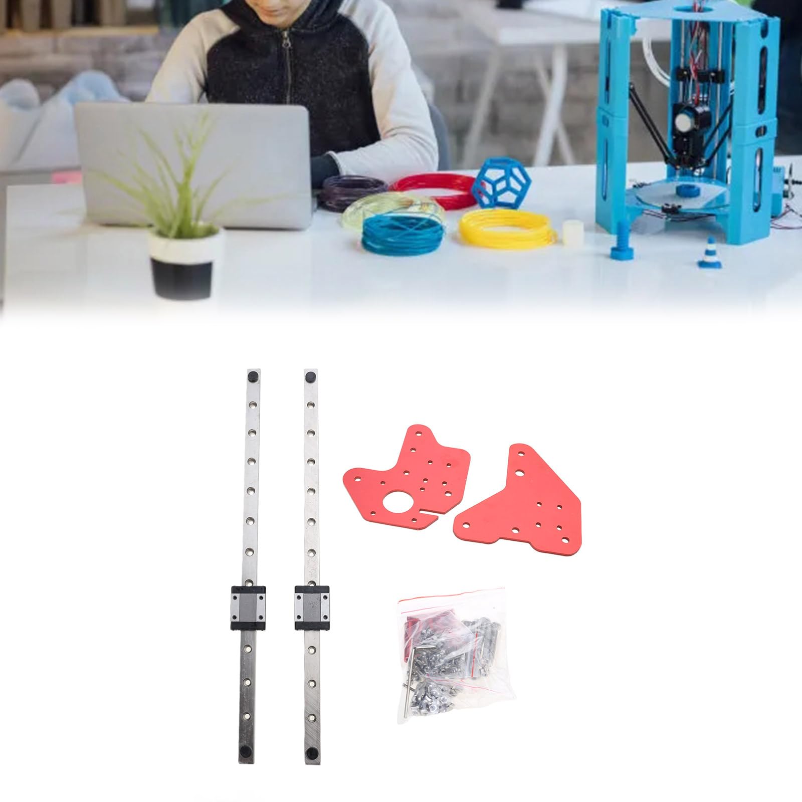 Drucker Z MGN12C Linear Guide Kit Mit Fixplattenmontage Klammer Für Ender-3 3S V2 CR10/10S/10 Linear Guide Kit