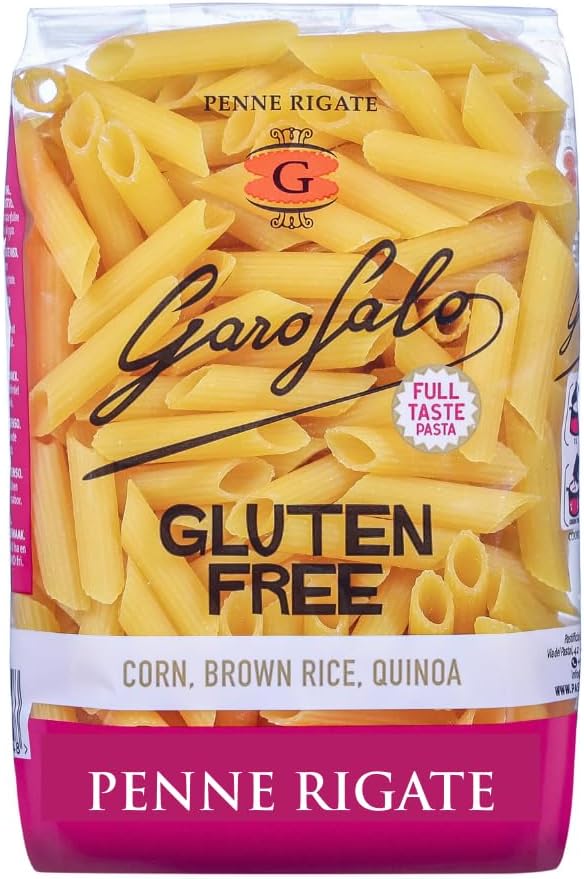 Gluten Free Penne Italian Dried Pasta, 400g - Suitable for Coeliac and Vegan diets (Pack of 1)