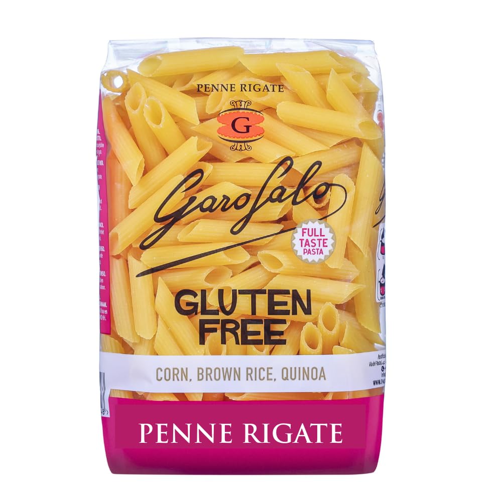 GarofaloGluten Free Penne Italian Dried Pasta, 400g - Suitable for Coeliac and Vegan diets (Pack of 1)