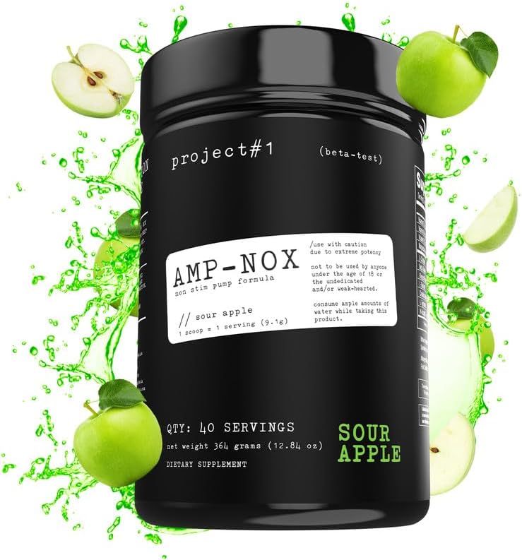 AMP-NOX Polvo de preentrenamiento para mayor concentración y bombeo Potenciador de energía de proteína en polvo para asistentes al gimnasio y