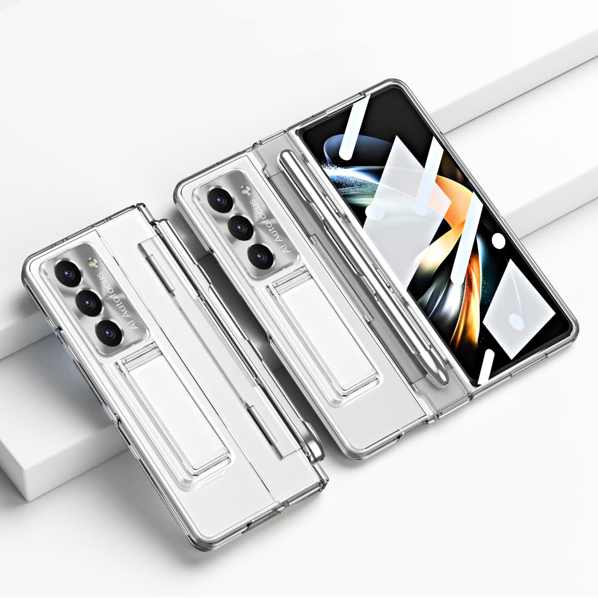 Galaxy Z Fold5 / W24携帯360度の完全な保護 ケース+強化ガ Amazon.co.jp: Galaxy Z Fold5 / W24携帯360度の完全な保護