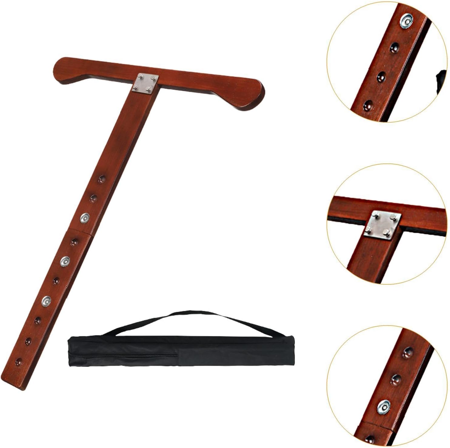 Cello Endpin Anchor Floor Protector Stopper for Beginner Musicians - Non-Slip Endpin Support with Floor Protection- Dark Brown
