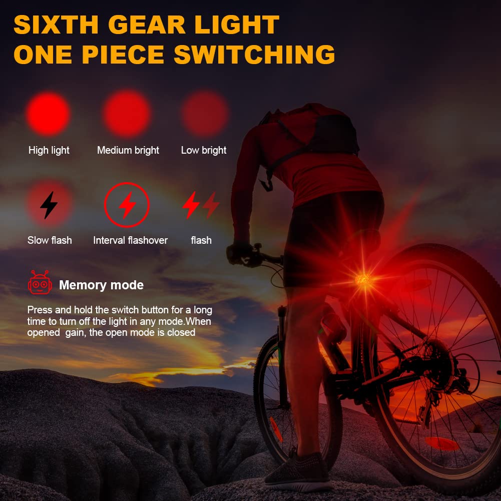 Flintronic Luci Bicicletta Led, Luci Bicicletta, Luci Bici LED, Luce per Bicicletta Ricaricabili USB Impermeabile, Per Bici da Strada Mountain Bike, Kit Ciclismo