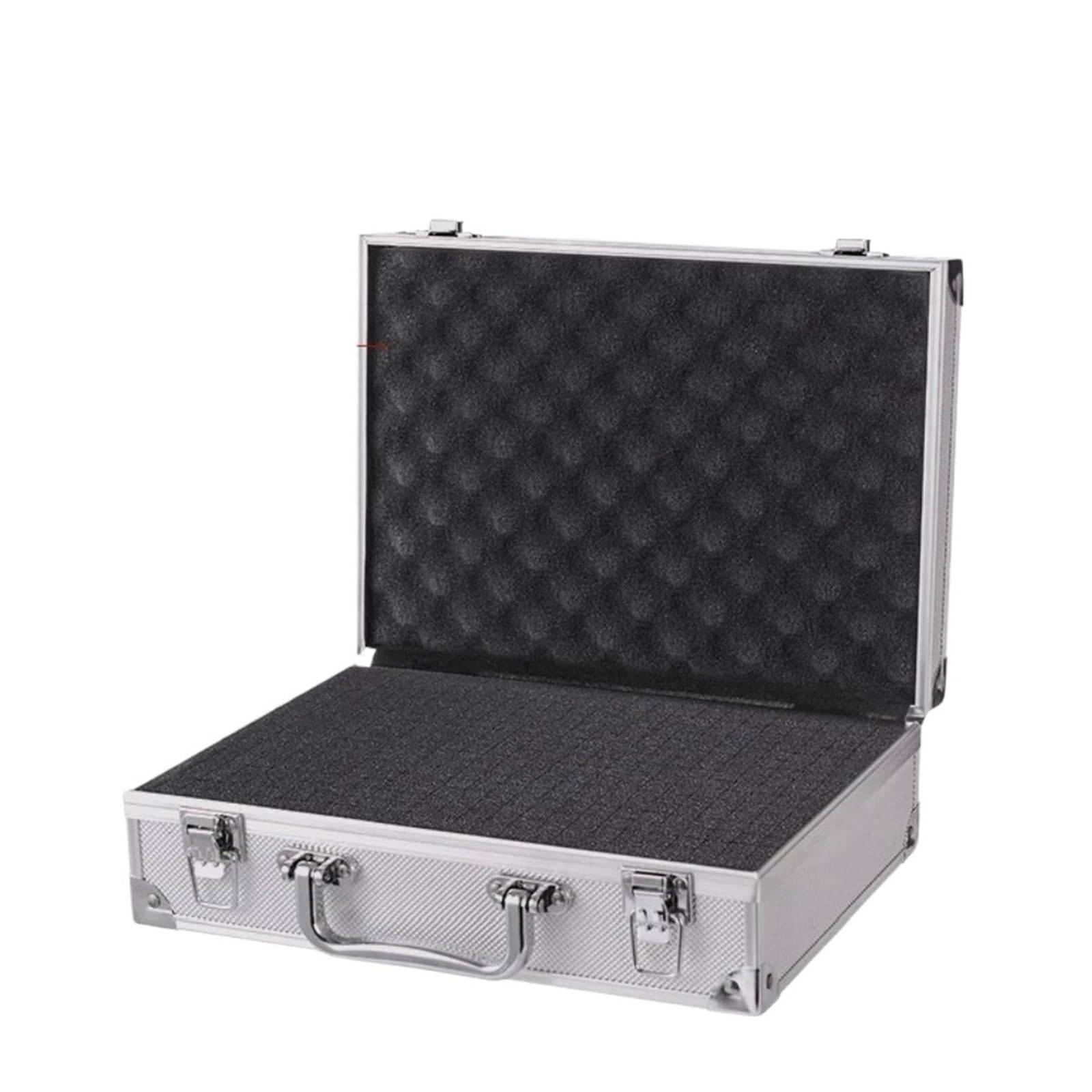 Aluminium-Aktentasche ToolBox Tragbare Aluminium-Sicherheitsausrüstung, Werkzeugkasten, Instrumentenkoffer, Aufbewahrungsbox, Koffer, schlagfester mit Schwamm