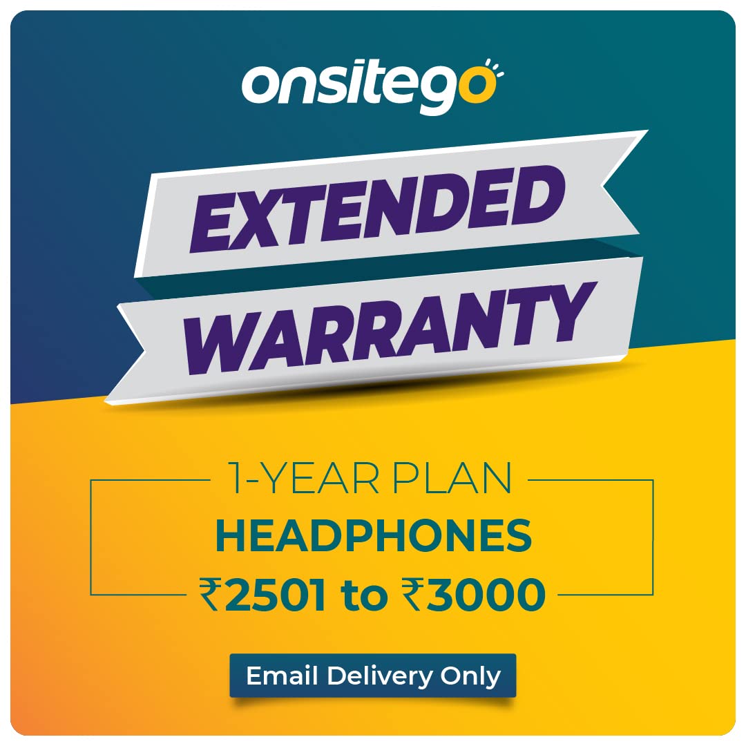 Onsitego 1 Year Extended Warranty for Headphones from Rs. 2501-3000 (Email Delivery - No Physical Kit)