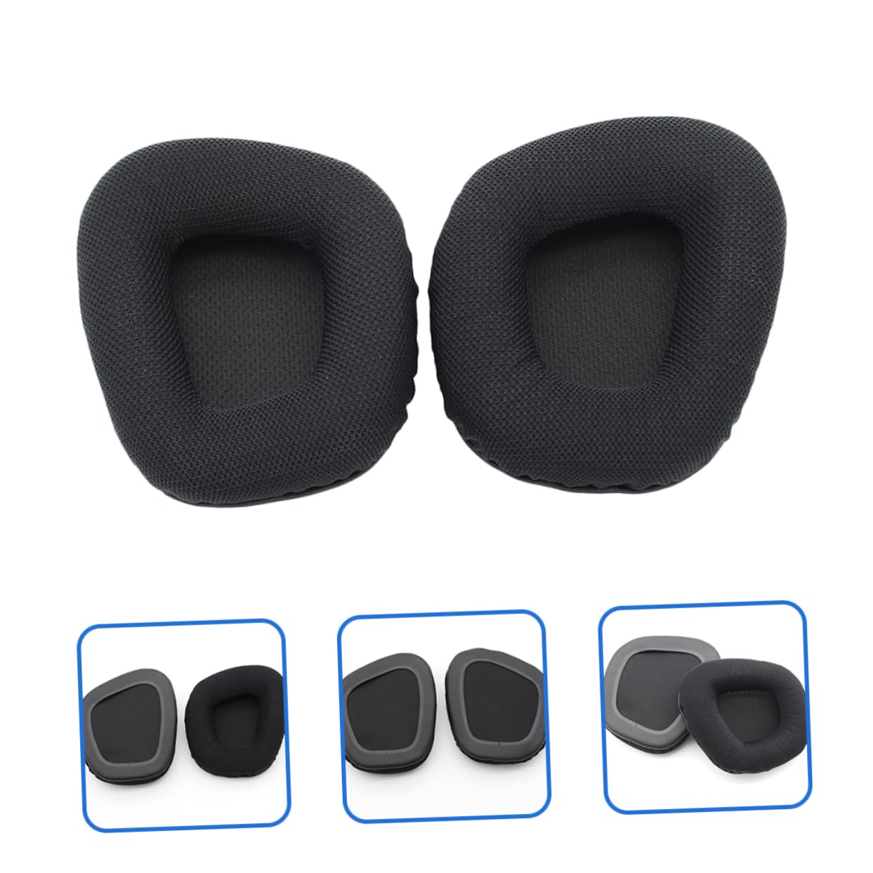 NUOBESTY 5 Paia Cuscinetti Auricolari Ricambio per Cuffie Pro Earmuff Comfort Ottimale e Resistente Compatibili con Cuffie Gaming