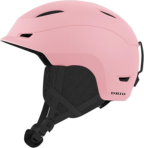 DBIO Casco de snowboard, casco de esquí para adultos, con 9 rejillas de ventilación, carcasa de ABS y espuma EPS, cascos de nieve para hombres y