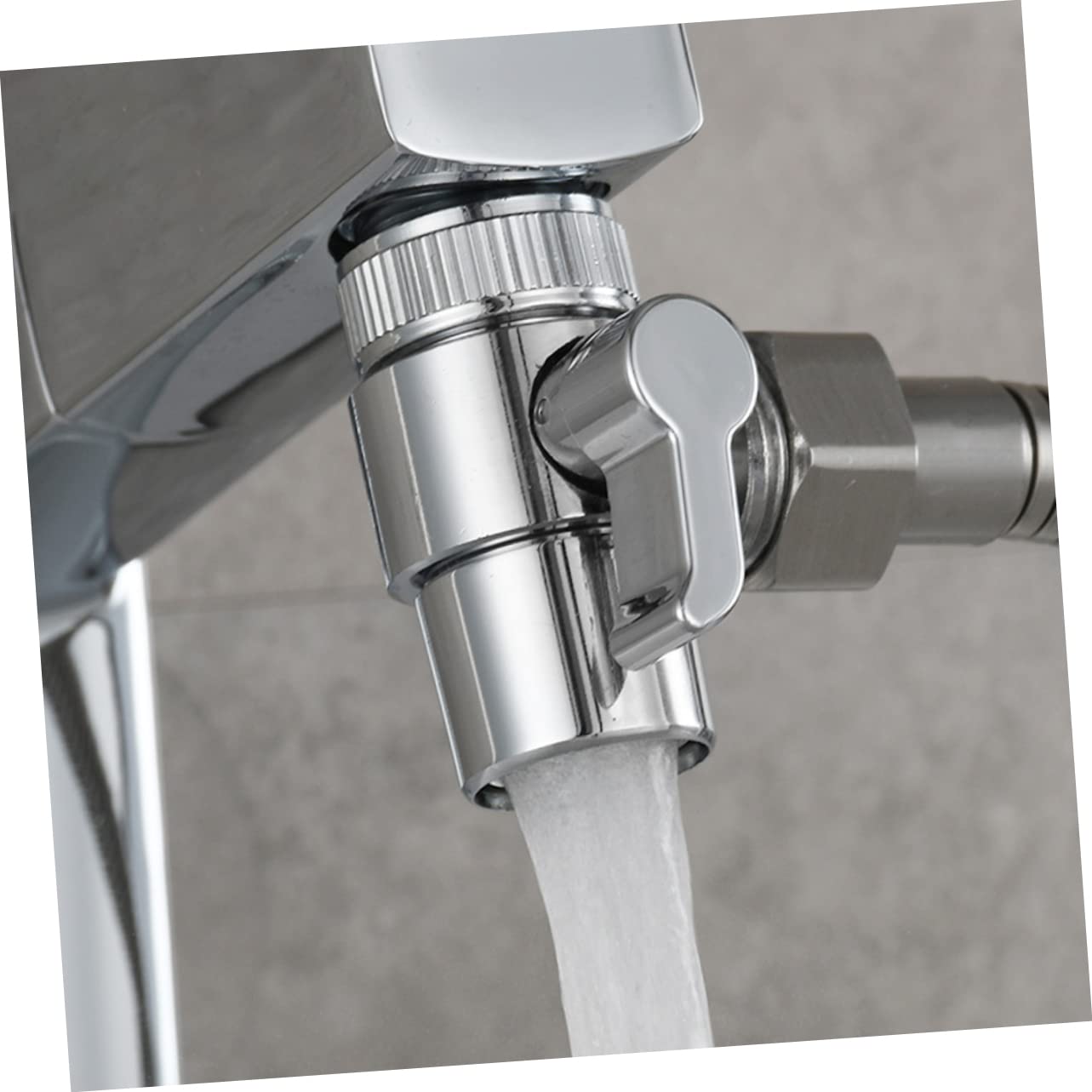 Paquete de 2 adaptadores de manguera de agua dual para accesorios de rociador de fregadero, conector universal para tuberías de agua de cocina y baño