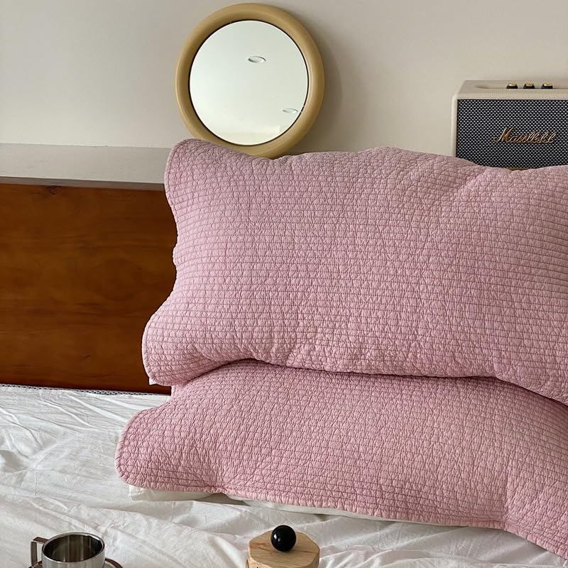 Taie d'oreiller en coton lavé 50x75 pour votre lit de rêve