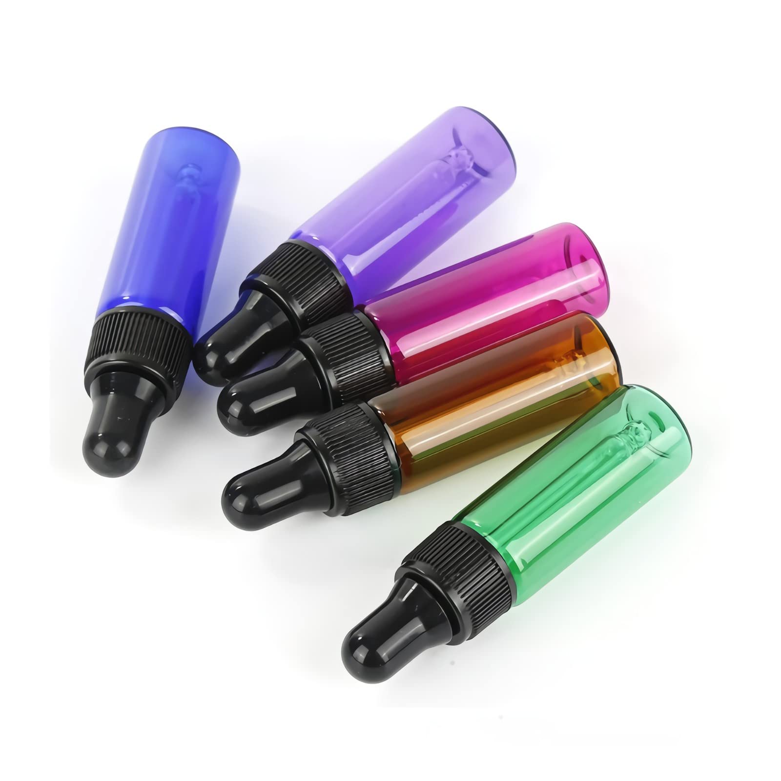200 Stück Mini Leere 5 ml Leere Blau Glasflasche mit Pipette Tropfflasche Pipettenflaschen Tropfpipetten Glaspipette für Essenzen Parfüm Aromatherapie ätherische Öle