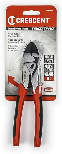 Miniatura 8 de Crescent Alicates Lineman's de acción compuesta de doble material - CCA20509, rojo