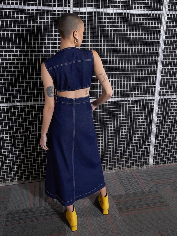 Image of Sassafras Women Waist Cut-Out Midi Dress
