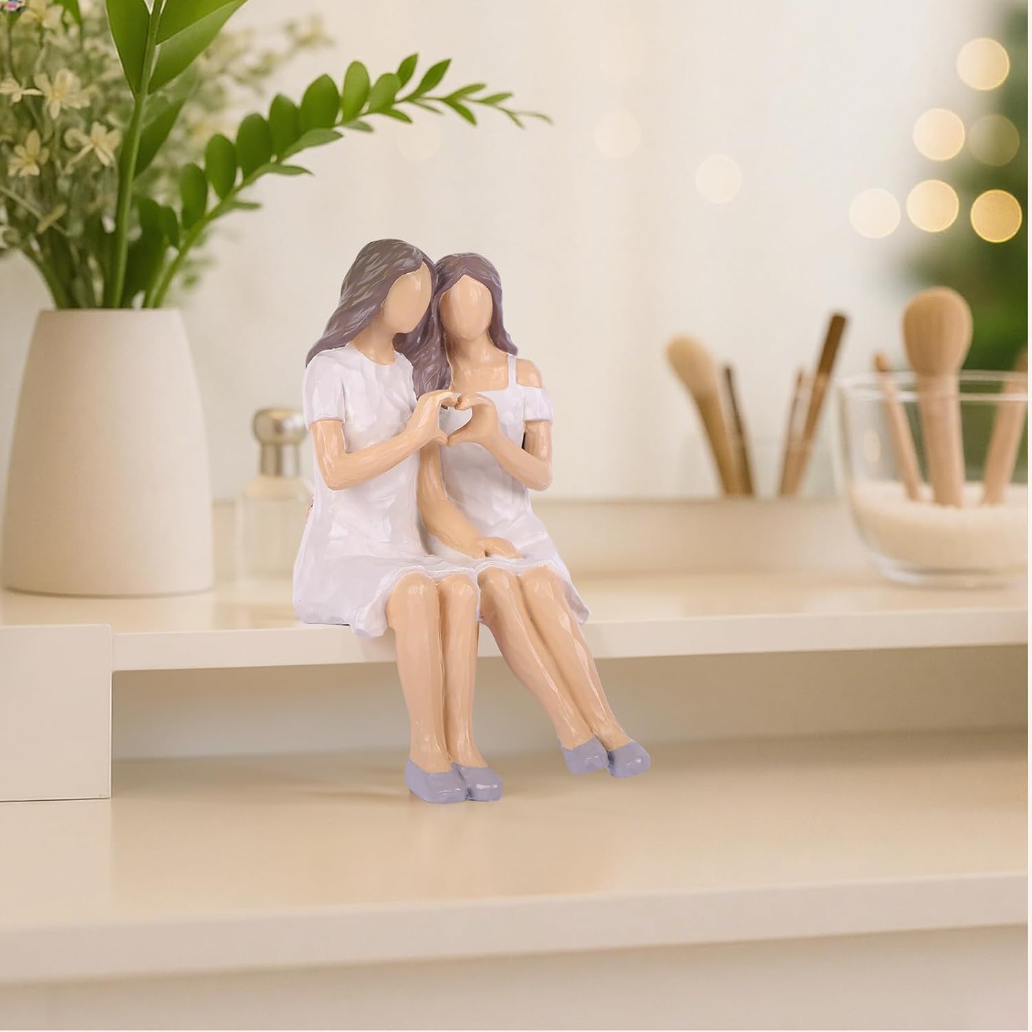 Sister Friendship Figurine – Meaningful Best Friend Birthday Gift for Women, Sisters by Heart, Soul Sisters, Sister in Law, Mothers & Daughters, or Long Distance - Image 5