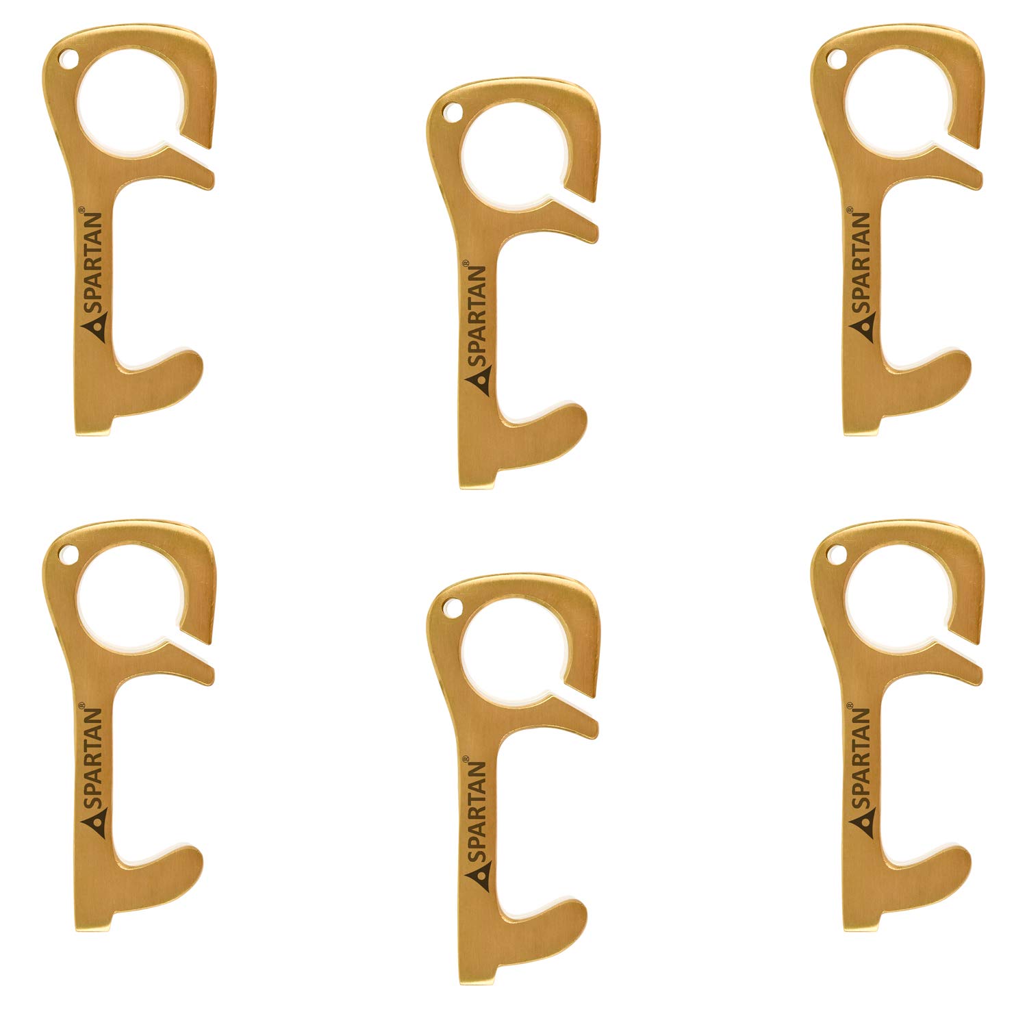 Spartan Non Contact|No Touch Antimicrobial Hand Tool Brass Door Opener Stylish Safe Key (Golden, Pack of 1) (B08CS99M9M) Amazon Price History, Amazon Price Tracker