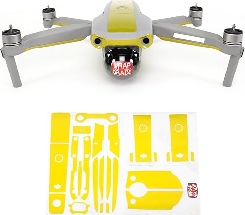 Miniatura 7 de Wrapgrade Skin compatible con DJI Mavic Air 2  Color de acento B (negro sigiloso)