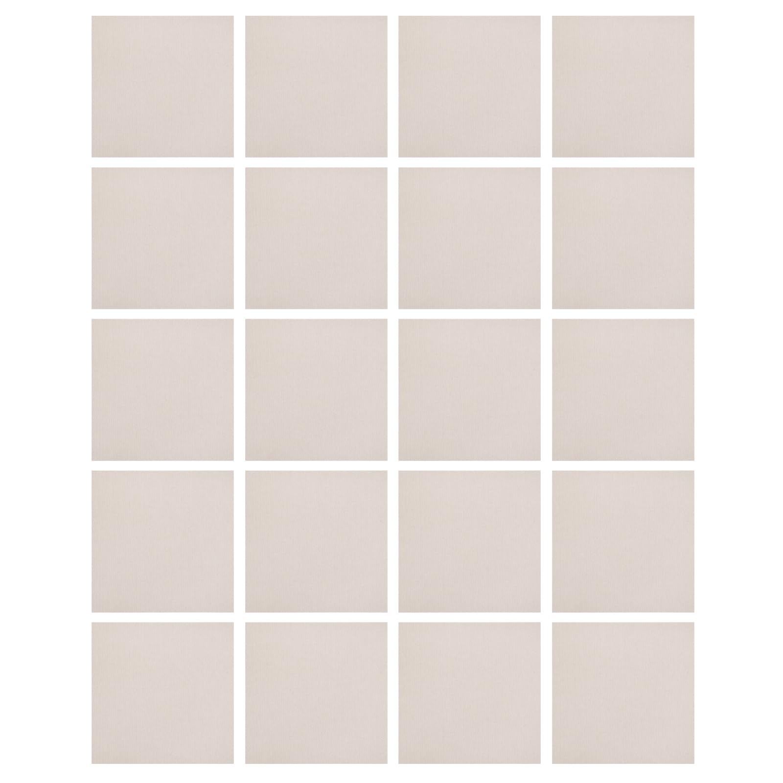 20 Stück Teppichfliesen Selbstliegend, 50.8 * 50.8cm Quadratischer Teppich mit TPR-Material für Restaurants Familienzimmer Büros Hotels Dicke 3.5mm Beige