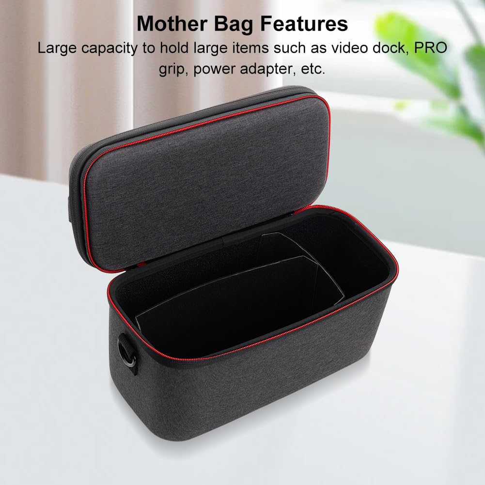 Fiorky Étui de Transport Dur Eva pour Switch 2 Sac de Voyage Protecteur avec bandoulière et boîte de Carte de Jeu pour Nntendo pour Switch 2