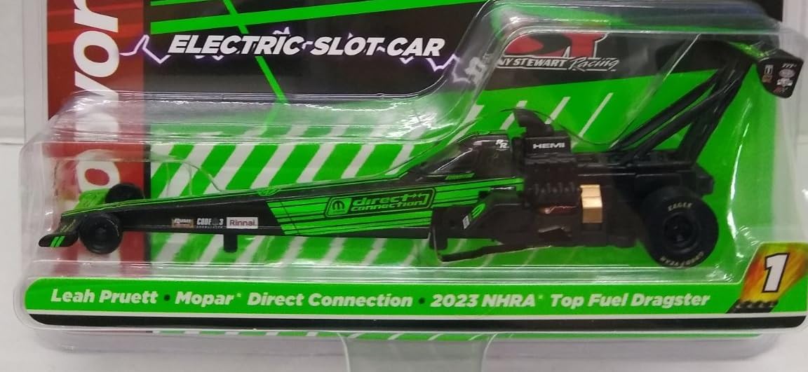 Auto World SC398-1 Leah Pruett Direct Connection Top Fuel Dragster HO Scale Electric Slot Car