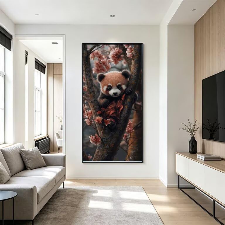 Mosaïque broderie diamant raton laveur haut de gamme pour fresque murale