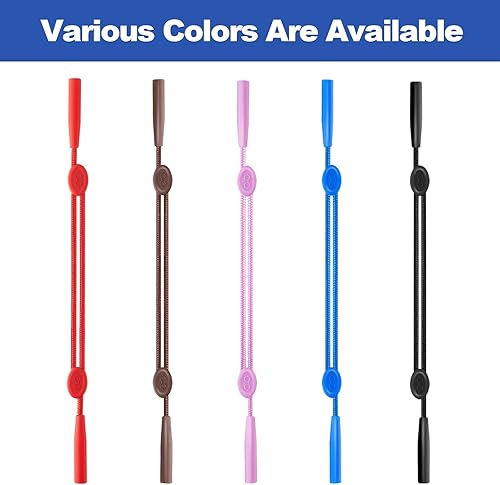 Miniatura 5 de Omnful Correa para gafas  Correa ajustable para gafas de sol deportivas para hombre y mujer, 4 piezas, azul