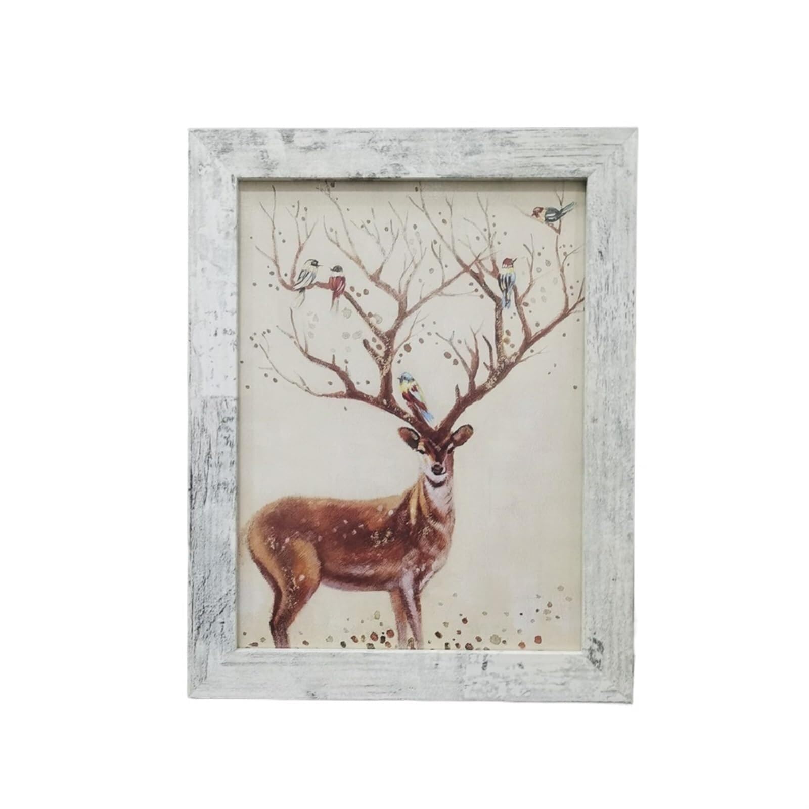 Photo Frames Retro Wooden Photo Frame For Desktop Decor 10X15 15X20 20X25 A4 Picture Stand For Pictures Commemorative(Retro White Frame,13X18cm 7inch)