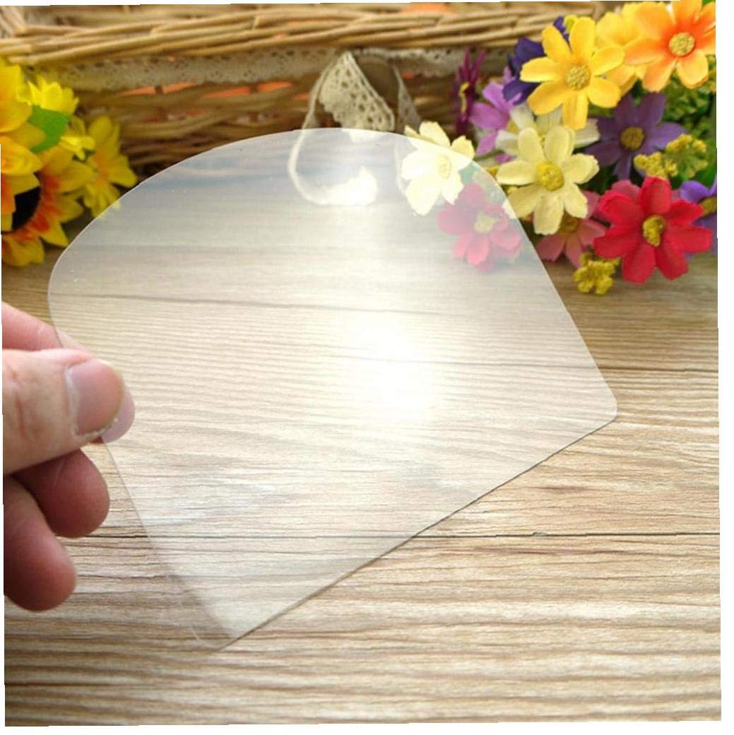 Lankater Cream 5Pcs Flexible Transparent Plastic Cake Scraper Smoother For Bread Pastry Chef Bakery Cake Decorating Supplies