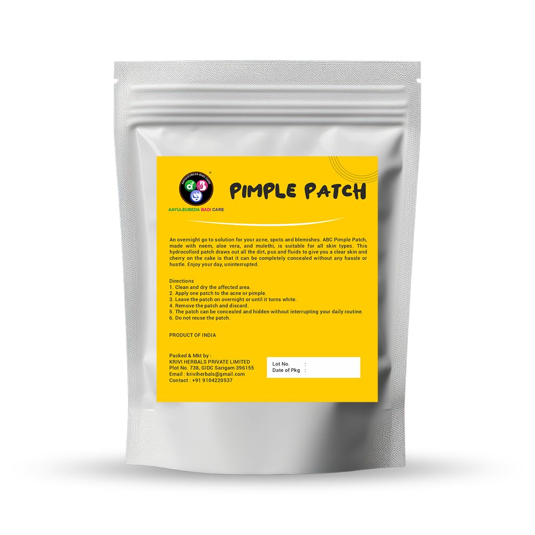 Aayuleubeda Badi Care ABC Pimple Patches (36 Count)