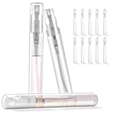 Mini Perfume Sample Bottles&comma; 10 Pack 5 ml Plastic Small Perfume Spray Bottle&comma; Fine Mist&comma; Portable Perfume Travel Refillable Bottle&comma; 2025 Upgraded atomizer sprayer for perfume&comma; Clear