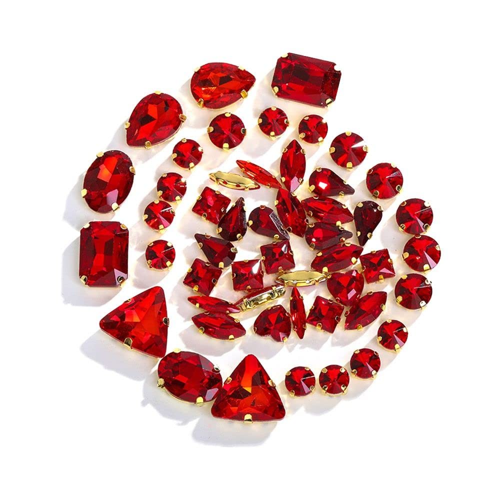 Strass à coudre en forme de griffe dos plat pour fabrication de boucles d'oreilles DIY