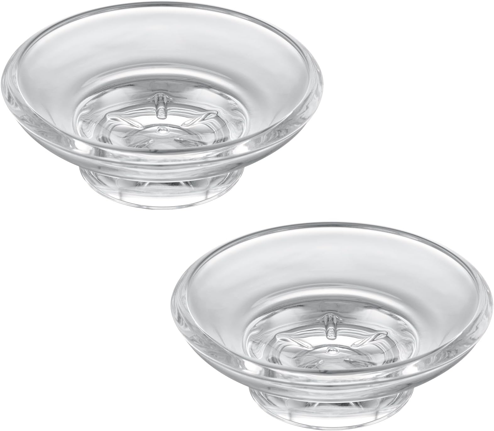 Amazon.com: Soap Dish Round, Aomasi Frosted Glass Replacement Spare ...