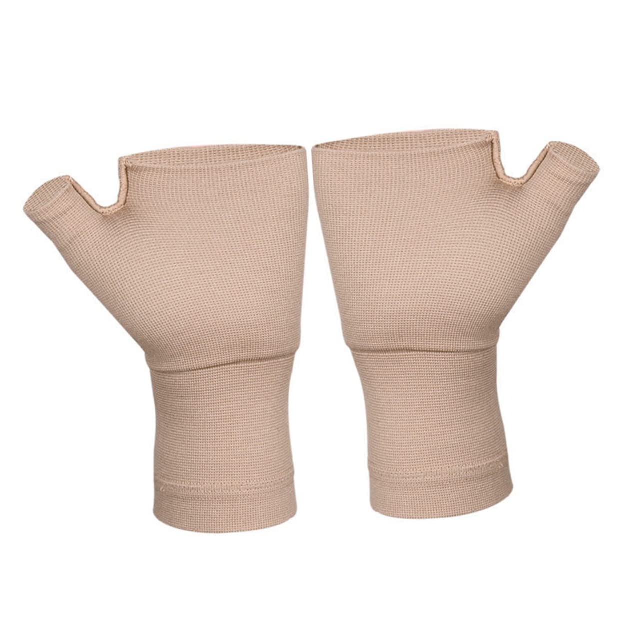 HAKIDZEL 1Pair Breathable Fingerless Gloves for Relief Premium Elastic Support for Joints and Wrists Comfortable Fit for Sports and Daily Use for Men and Women