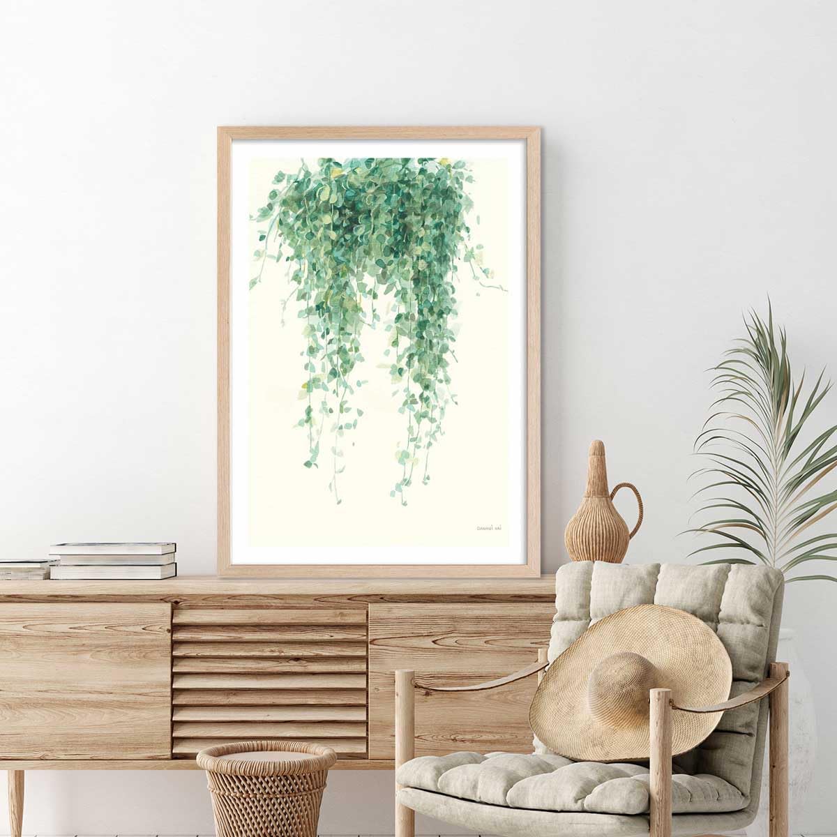 Póster de planta suculenta ilustrada, fabricado en Francia, 60 x 90 cm