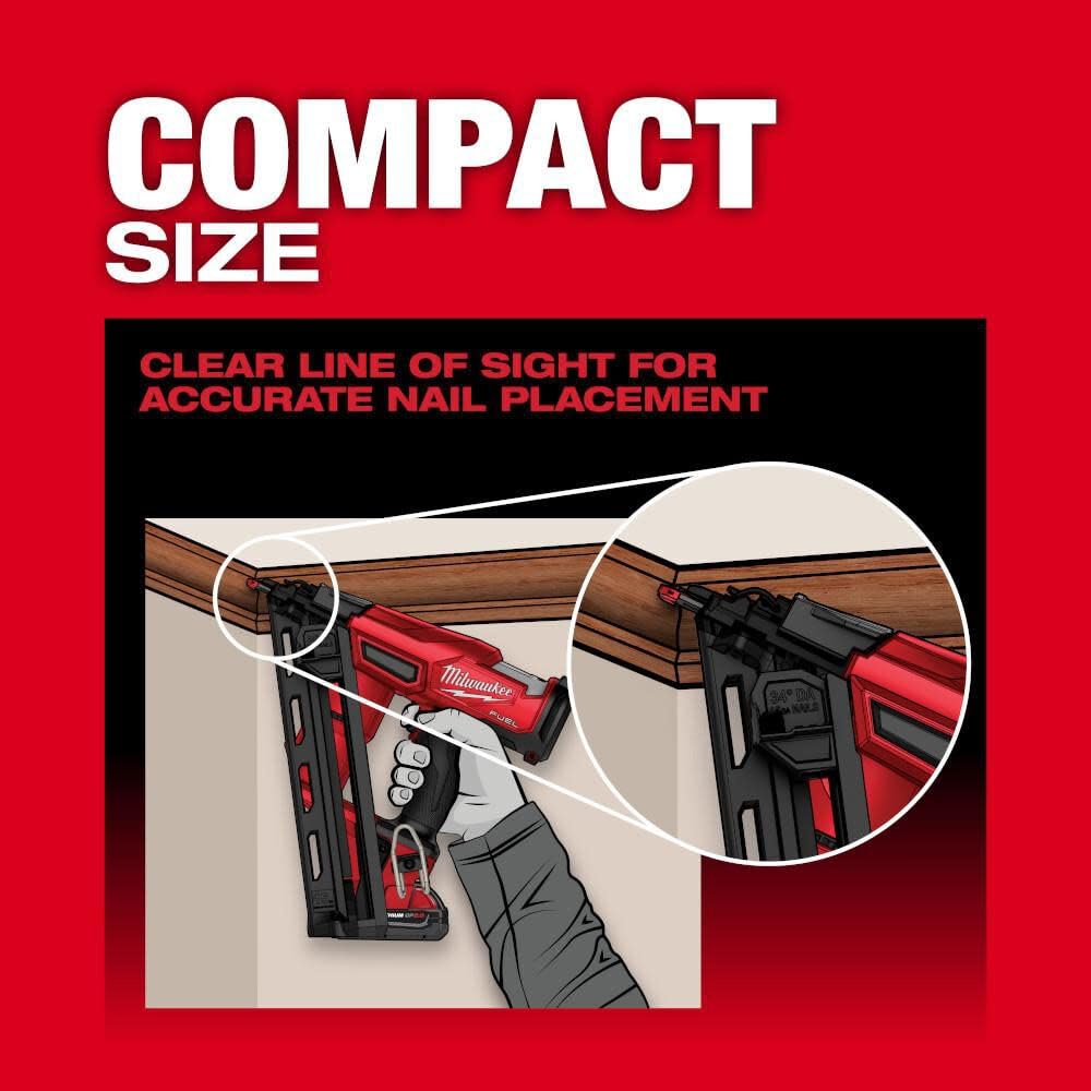 Clous De Finition Coudés Milwaukee 15 Gauge - 1 3/4 Pouces (5D) Modèle 48-96-0415