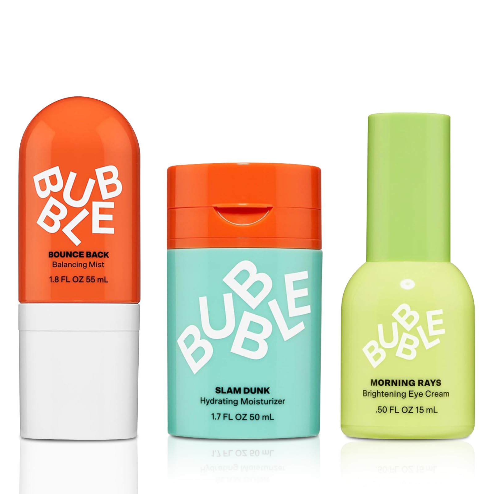 Skincare Set Slam Dunk Face Moisturizer+ Bounce Back Balancing Facial Toner Mist + Morning Rays Brightening Eye Cream