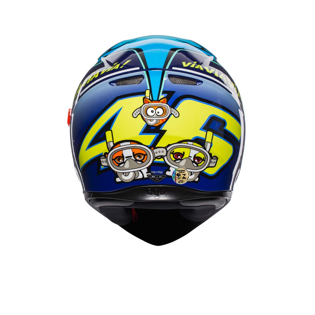 Capacete Agv K3 Sv Misano 2015 Azul 63-64/Xxl | Amazon.com.br