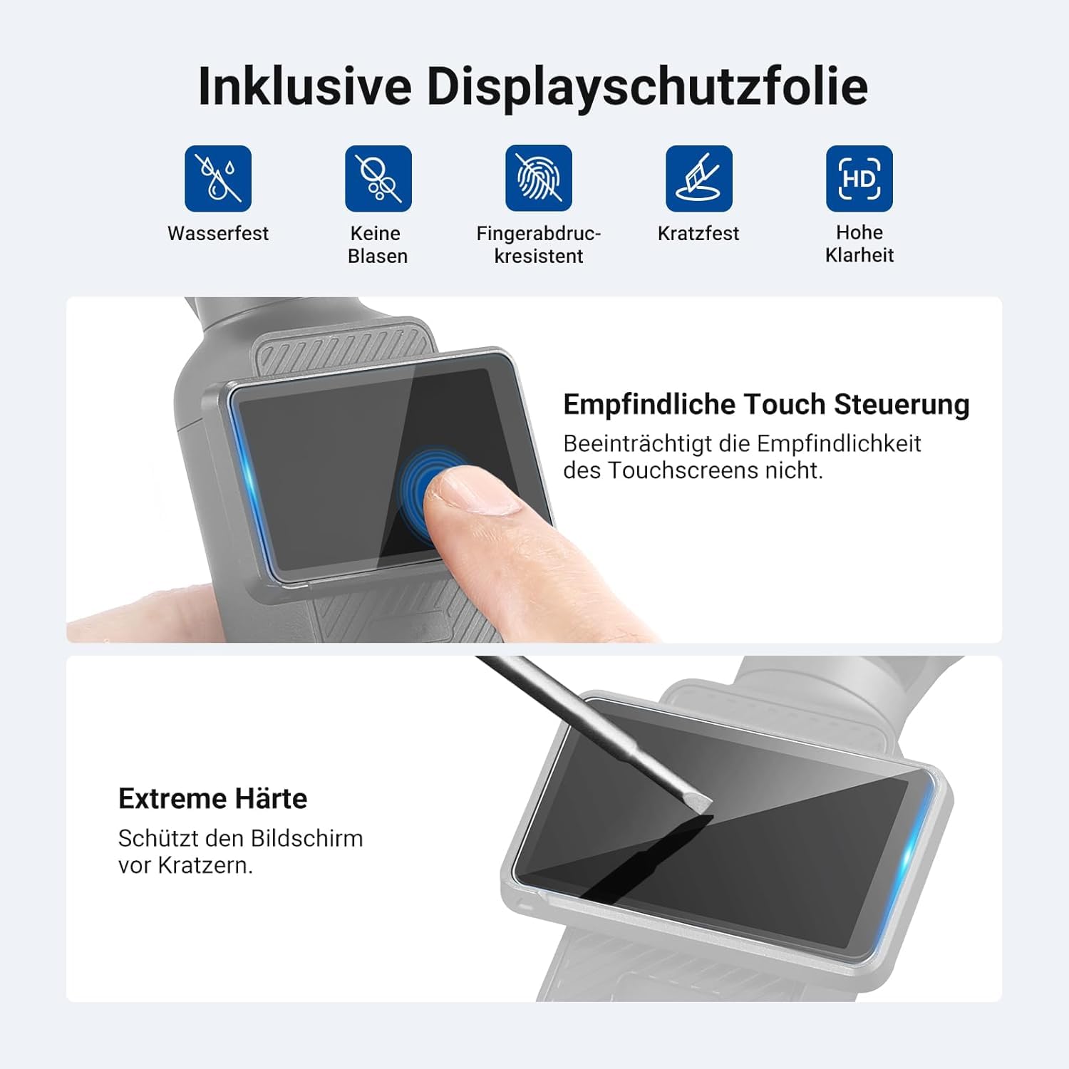 NEEWER Magnetisches ND und CPL Filterset, kompatibel mit DJI Osmo Pocket 3 / Pocket 4 / Xtra Muse, ND16 + ND64 + ND256 Set mit ND und Zirkularpolarisationsfiltern für Actionkameras