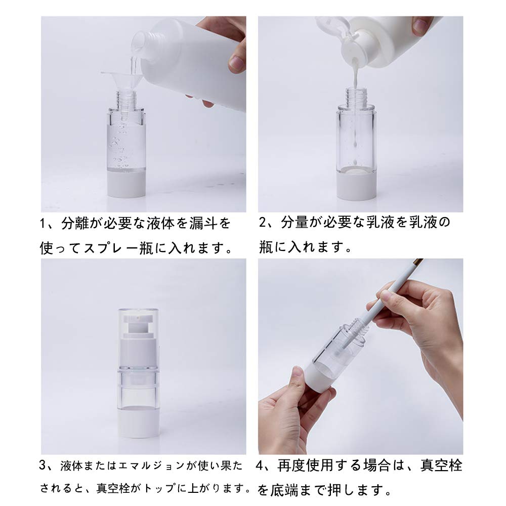Amazon.co.jp: 乳液ボトル スプレーボトル 詰替ボトル 旅行用