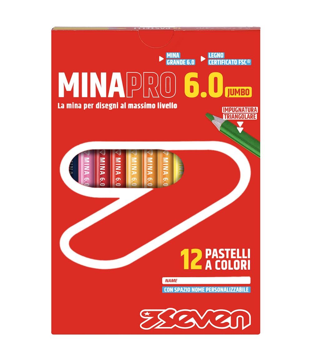 Pastelli Minapro 6.0 # - Scatola 12 Pz Seven Pastelli
