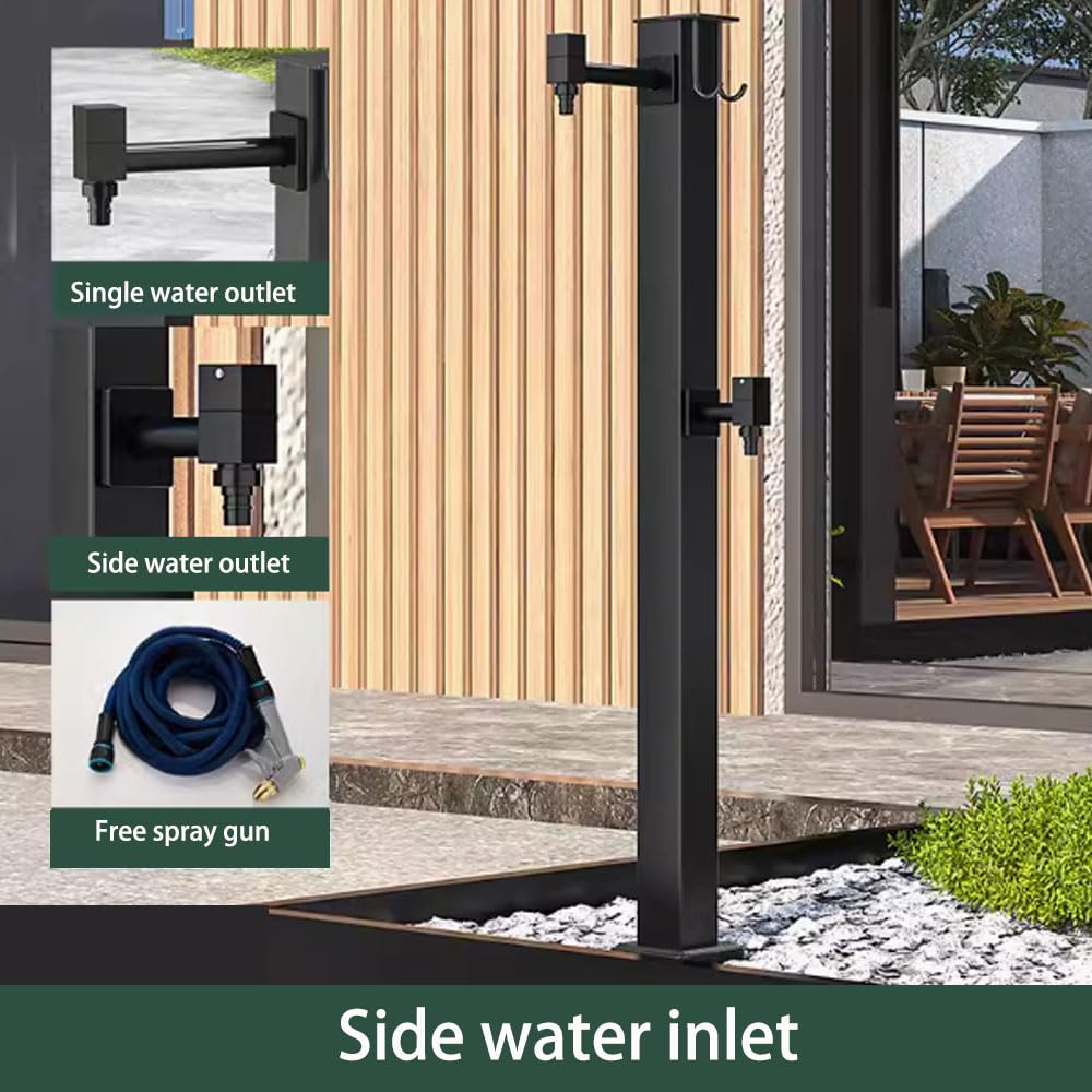 Riego de acero inoxidable de alta presión: perfecto para riego independiente de jardín, cuidado del paisaje, espacios al aire libre y mantenimiento de plantas.