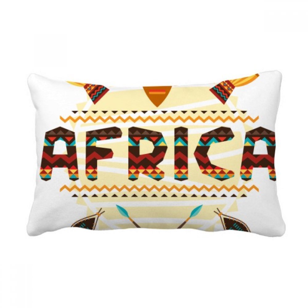 Coussin lombaire Afrique avec totem élégant pour sublimer la décoration de votre canapé de salon