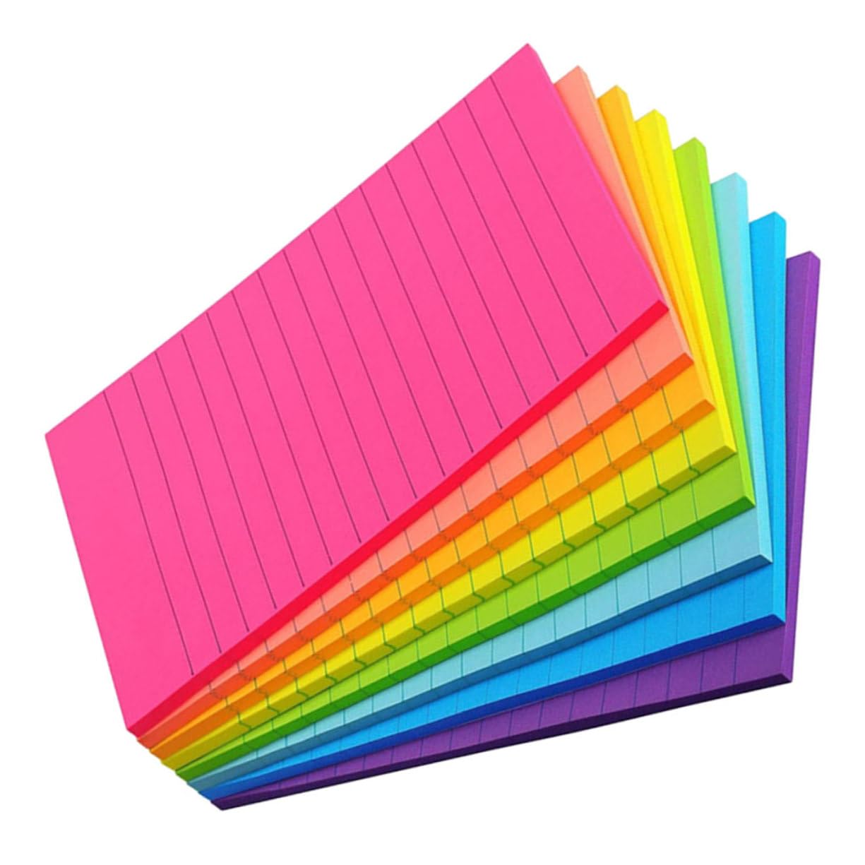 Lurrose 4 Ensembles Notes Autocollantes Horizontales Notes Claires Blocs-notes Mémo Pastilles Adhésives Multi-usages Des Cahiers Papeterie Pastel Onglets Collants Stylo Papier 8 Pièces X 4