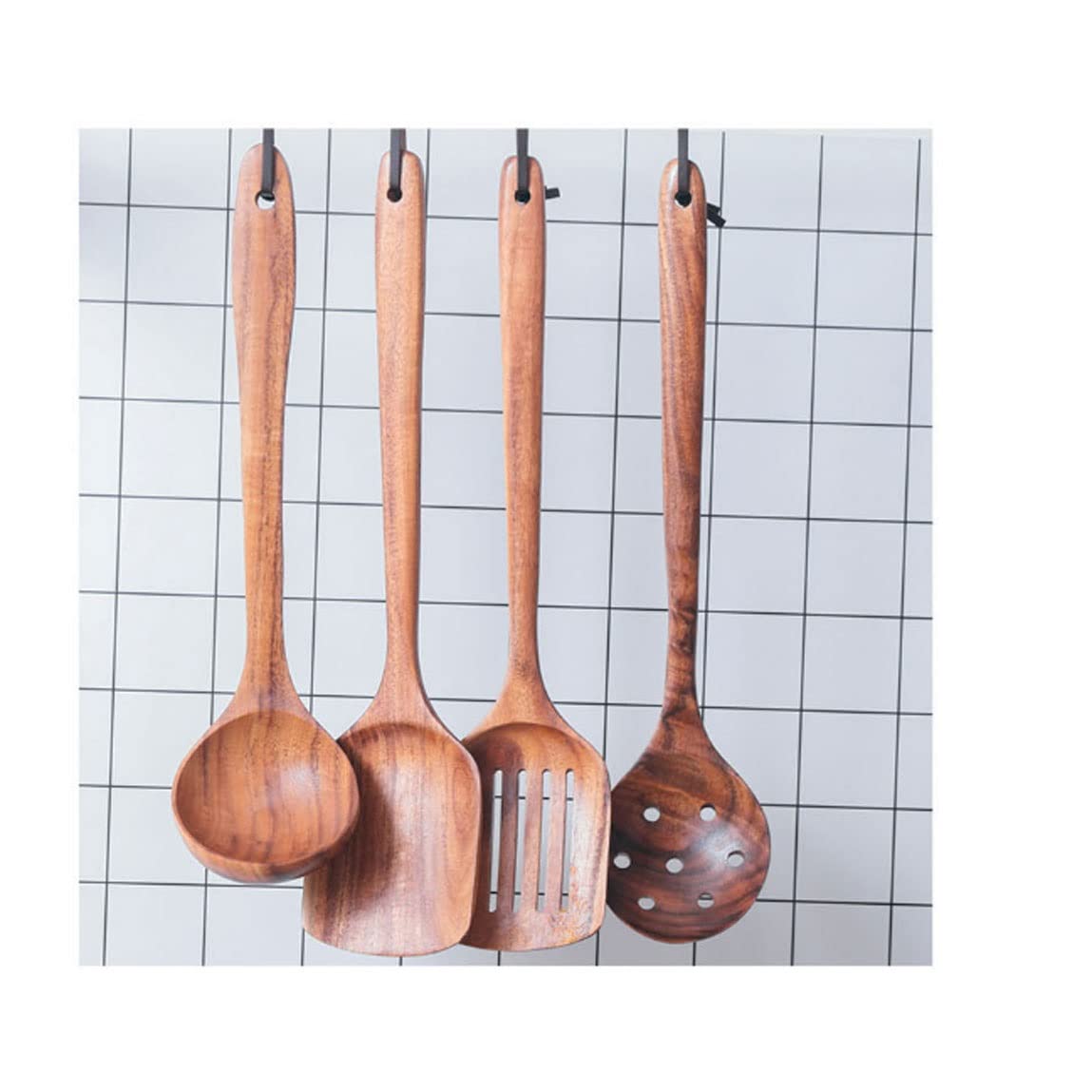 Holz Kochlöffel Spatel 4 Stück Sets Küche Kochen Utensilien & Gadgets