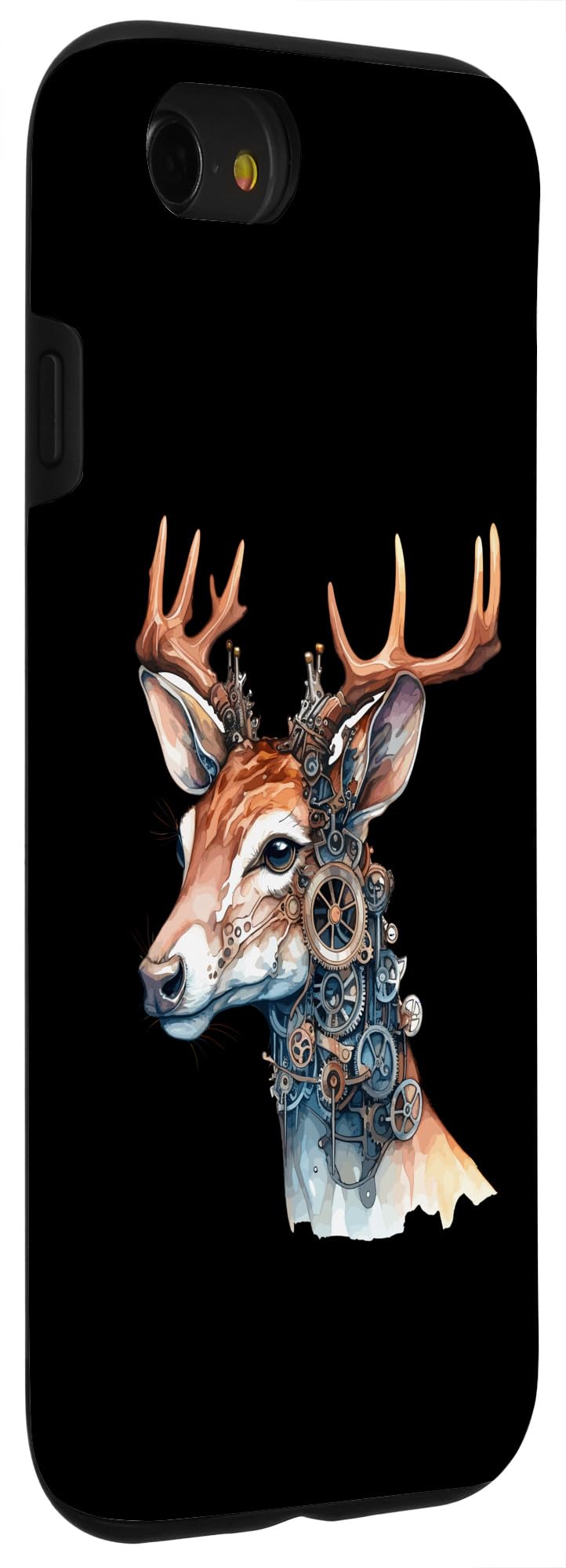 iPhone SE (2020) / 7 / 8 Mechanical Deer Steampunk Stag Antler Neo-Victorian Case - Image 3